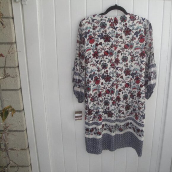 Taylor Shift Dress Size 6 NEW Floral Print Knit with Sheer Sleeves Grannycore - Picture 3 of 3